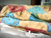 Vickys shaking loud moaning orgasm beneath blankets 10/16