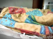 Vickys shaking loud moaning orgasm beneath blankets 8/16