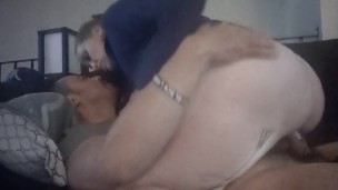 Button Makes My Cock Shiny and Wet As She Pulls the Cum from Me (With Amazon and Nursing)