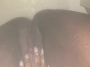 Playing w/ Pussy in Steaming Shower