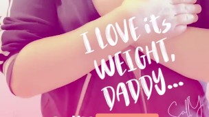 [ TRANNY BIG COCK ] I LOVE the WEIGHT of MY cock...... DADDY...