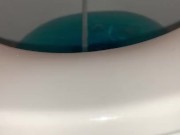 Quick toilet pee