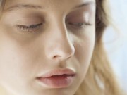 Small Tit Fashion Model Amelie Lou, Playing in Lingerie 2/16