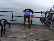 FLASHING TITS and THICK BOOTY in PUBLIC 7/16