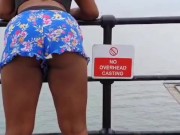 FLASHING TITS and THICK BOOTY in PUBLIC 9/16