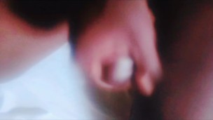 My girlfriend couldn't make me cum so I decided to stroke my Big Black Cock Big Cum