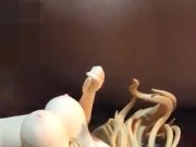 アニメフリージングのサテライザーフィギュアにぶっかけ【金髪二次元美女】