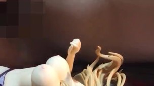 アニメフリージングのサテライザーフィギュアにぶっかけ【金髪二次元美女】