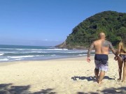Mike goes to the beach and his girlfriend fucks a stranger in the...