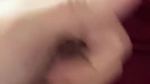 Messing around with my precum cock with big cumshot 