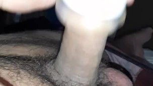 Fucked using a Vulcan tight ass cocksleeve and creampie it