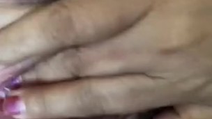 fingering her wet creampie pussy.. mary