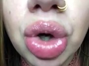 Full Face Lip Sniffing