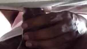 Black guy fucks toy huge cumshot