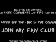 Mistress sitting on face a handcuffed slave and makes him lick pussy, riding to orgasm - Facesitting 16/16