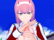 Darling in the Franxx Zero Two gets Horny Hentai POV 3/16