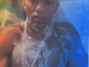 Hot steamy shower with long dick in my hands 