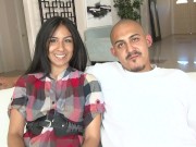 Naughty Latina amateur has her pussy stretched out
