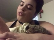 femboy wishes he was throating real cock 