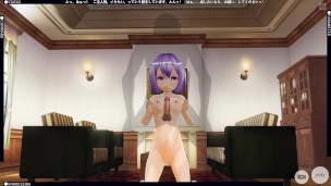 3D HENTAI cute teen cute girl breastfeeding cock