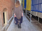 First-time voyeur plays with her pussy in the centre of Amsterdam in broad daylight 1/16