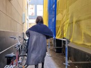 First-time voyeur plays with her pussy in the centre of Amsterdam in broad daylight 13/16