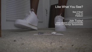 amaninheels | Giant Crossdresser | Giant Sneaker Wedges Dominate (teaser)