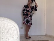 SHE GETTING OUT OF THE BATH 