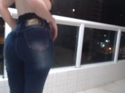 hot girl taking off her perfect body jeans 6/16