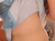 OLD VIDEO: Talking & PEEING! Hairy PISSING Onlyfans Camgirl Cute Panties PEES DIRTY Bathroom Toilet 2/16