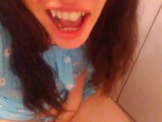 OLD VIDEO: Talking & PEEING! Hairy PISSING Onlyfans Camgirl Cute Panties PEES DIRTY Bathroom Toilet 8/16