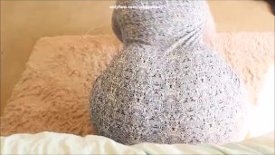 bent over and farting