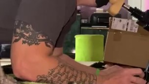 Pup Training his Throat ( New Machine) 