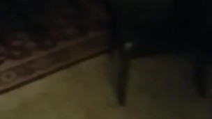 Pissing on break room carpet (door open)