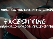 Chained slave licks pussy on the orders of mistress, russian femdom cunnilingus, female domination 2/16