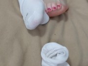 Sexy feet strip socks 