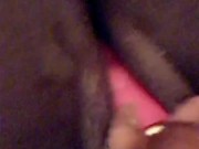 Ebony bbw milf squirt with toy