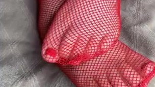 Red Lingerie POV White Foot Fetish Kink Video