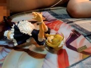 オタクがFateFGOメイドセイバーフィギュアにザーメンぶっかけオナニー【二次元アニメ美少女金髪コスプレ】 - Screenshot 2 of 16 - Cum