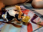 オタクがFateFGOメイドセイバーフィギュアにザーメンぶっかけオナニー【二次元アニメ美少女金髪コスプレ】 - Screenshot 3 of 16 - Semen