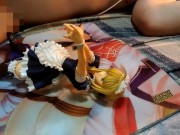 オタクがFateFGOメイドセイバーフィギュアにザーメンぶっかけオナニー【二次元アニメ美少女金髪コスプレ】 - Screenshot 8 of 16 - Semen