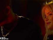 BLACKED BBC-hungry Blonde fucks DJ at her house party