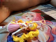 変態オタクがプリキュア・シャイニールミナスフィギュアにザーメンぶっかけ顔射オナニー【二次元アニメ美少女金髪変身ヒロイン】