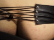 Margo-Apollo: When he puts on these leather shorts I want to fuck his ass harder and harderStrapon 9/16