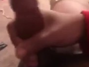 POV cumshot  from horny bbc Masturbation