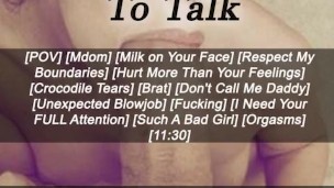 [M4F] We NEED To Talk [AUDIO ONLY]