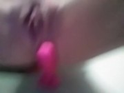 Riding my new dildo and squirting 16/16