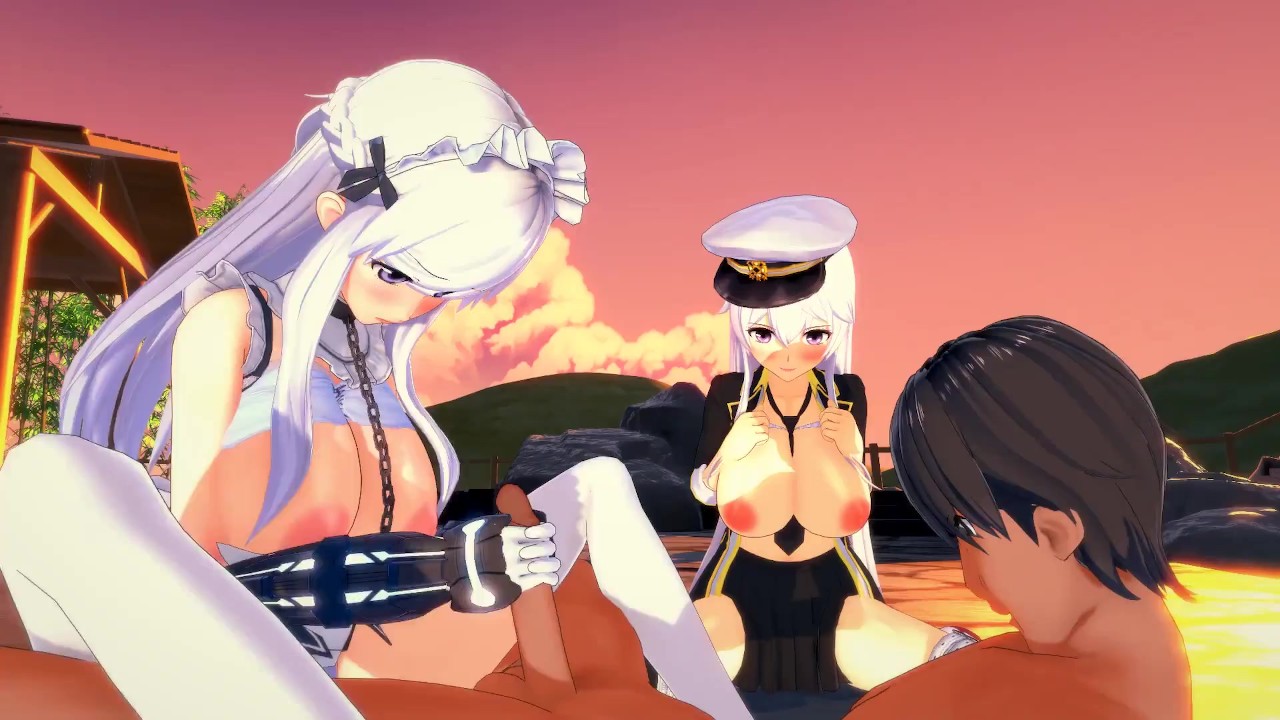 Azur Lane threesome - Belfast x Enterprise - 3D Hentai - Free Sex Video - RedTube