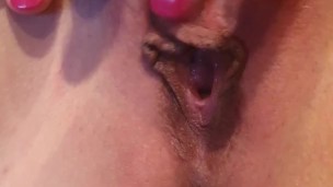 Close up playing with wet pussy