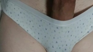 No Hands Panty Cum- (Mostly) Hidden Cumshot